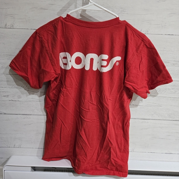 Bones Bearings Red T-Shirt, Small - Picture 3 of 3